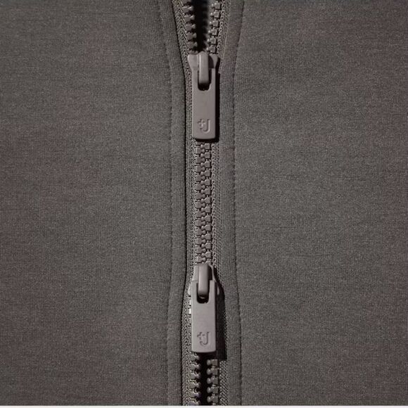 +J (UNIQLO X Jil Sander Dry Sweat Full-Zip Long-Sleeve Hoodie, Black, Size XXL - Picture 6 of 16